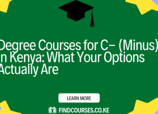 Degree Courses for C- (Minus) in Kenya: What Your Options Actually Are
